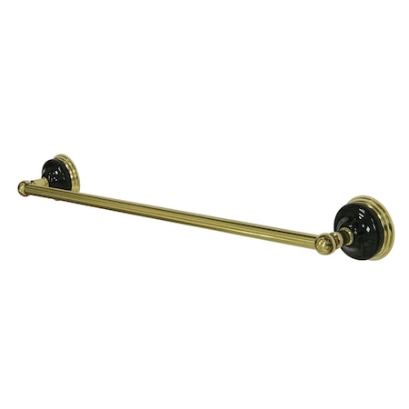 Kingston Brass BA9112PB Water Onyx 18" Towel Bar, Polished Brass BA9112PB